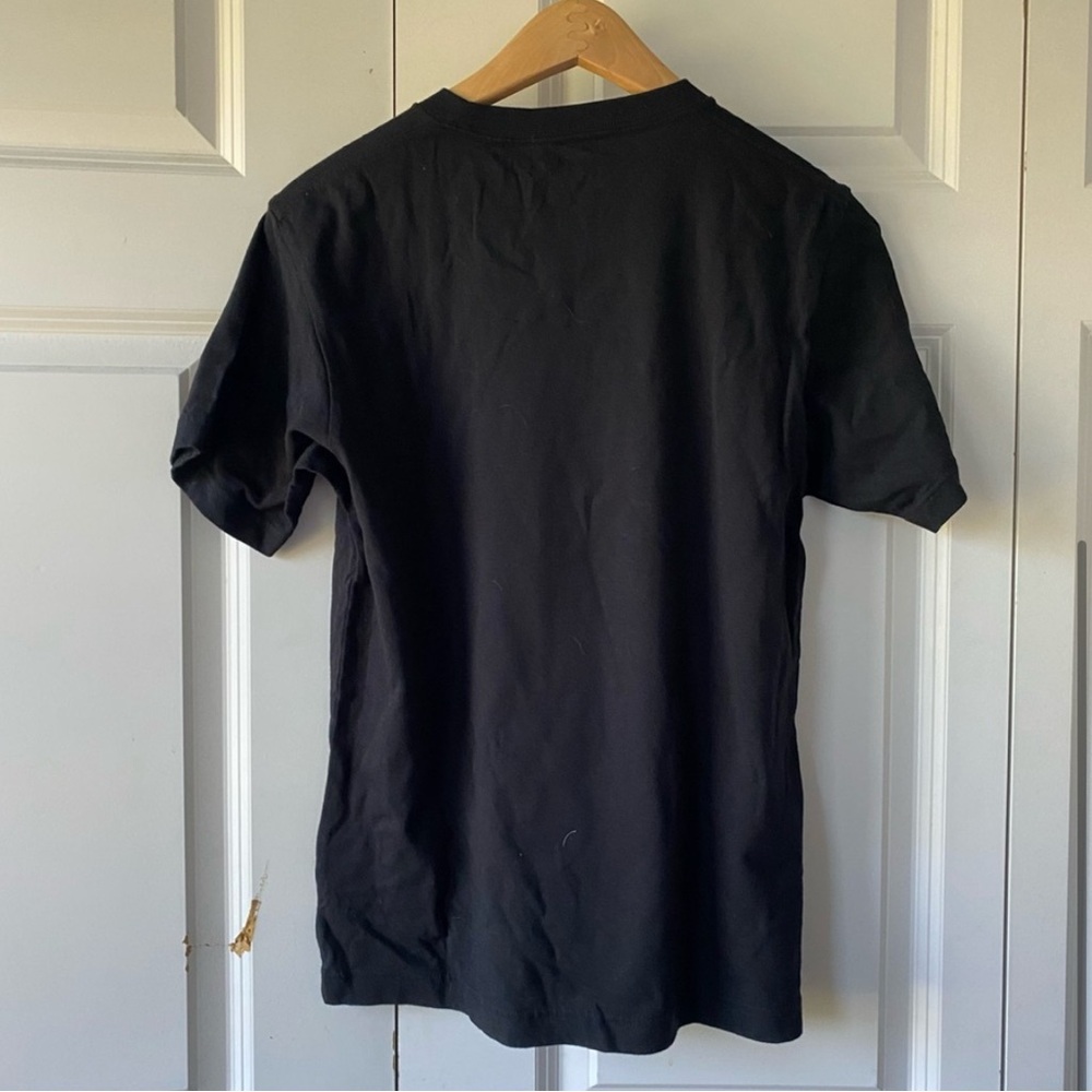 UNIQLO Black Short-Sleeve Mona Lisa Graphic Tee with Blue & Teal Print - Picture 4 of 4